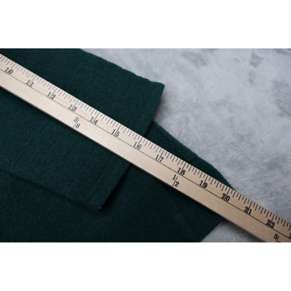 Topo Designs Sweater Women Medium Green Global Wrap Wool Blend Open Front Modern - Picture 9 of 10